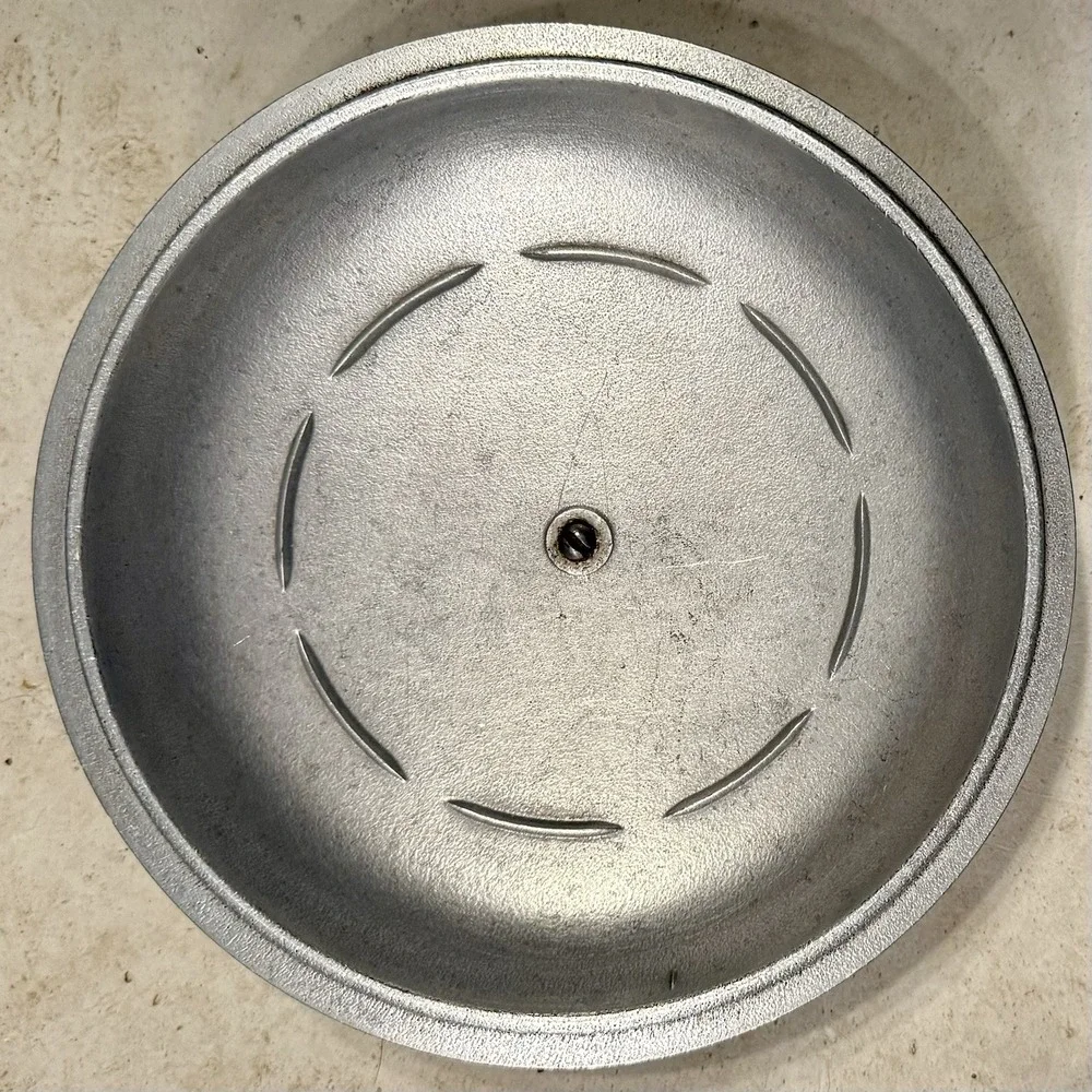 VTG 70s 1970s Club MCM Round Aluminum Silver Replacement Lid 7